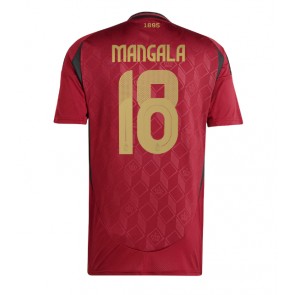 Belgie Orel Mangala #18 Domácí Dres ME 2024 Krátký Rukáv